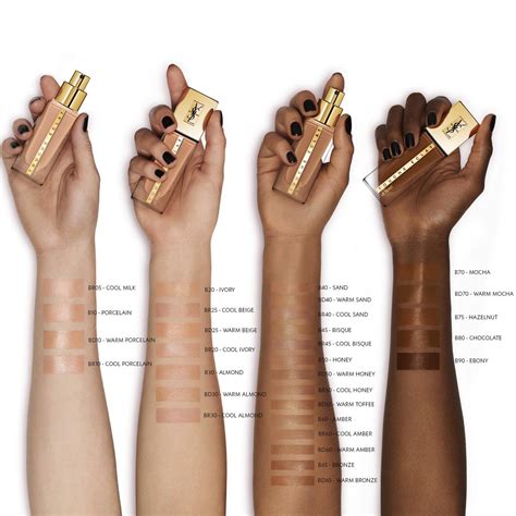 yves saint laurent touche eclat foundation b45|ysl touche eclat shade chart.